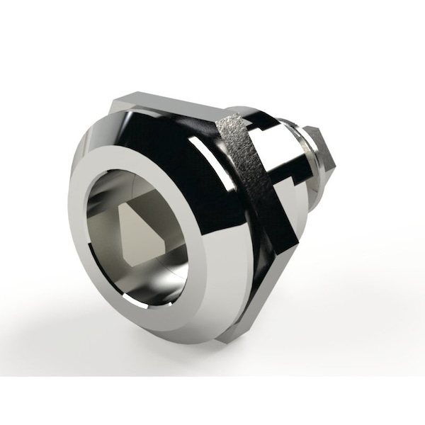 Latch, Triangular w/ Skeleton Key Chrome